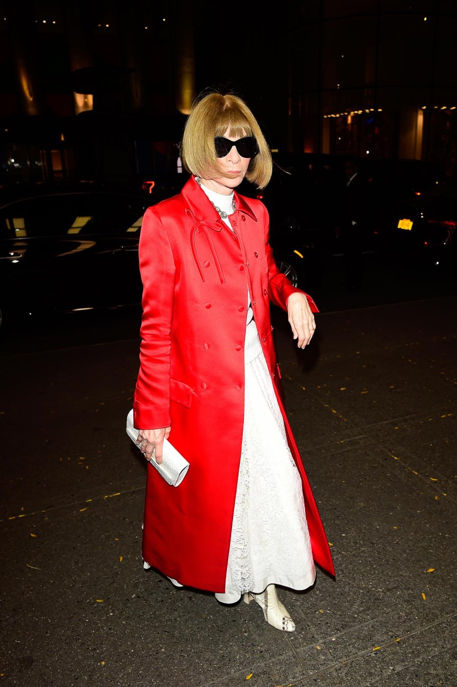 Cherry Red Is the Color for Fall and These Celebs Get It 513 Anna Wintour