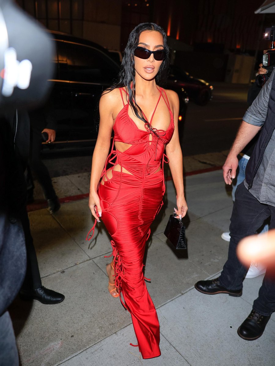 Cherry Red Is the Color for Fall and These Celebs Get It 514 Kim Kardashian