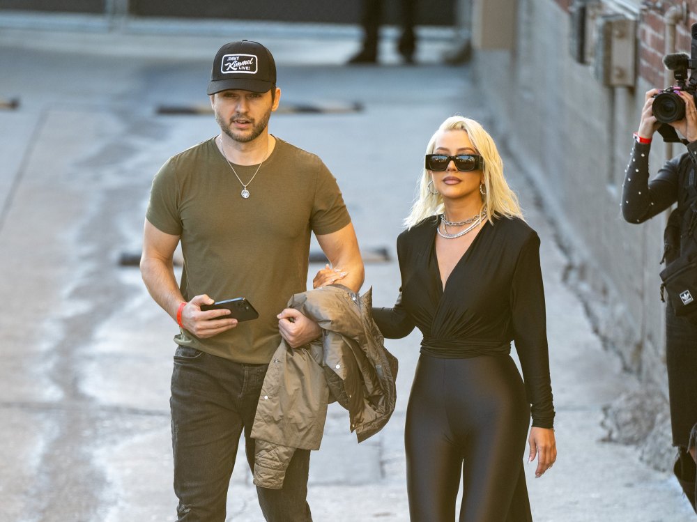 Christina Aguilera Fiance Matthew Rutler Supports Her With Rare Appearance