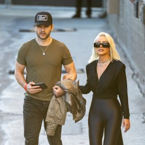 Christina Aguilera Fiance Matthew Rutler Supports Her With Rare Appearance