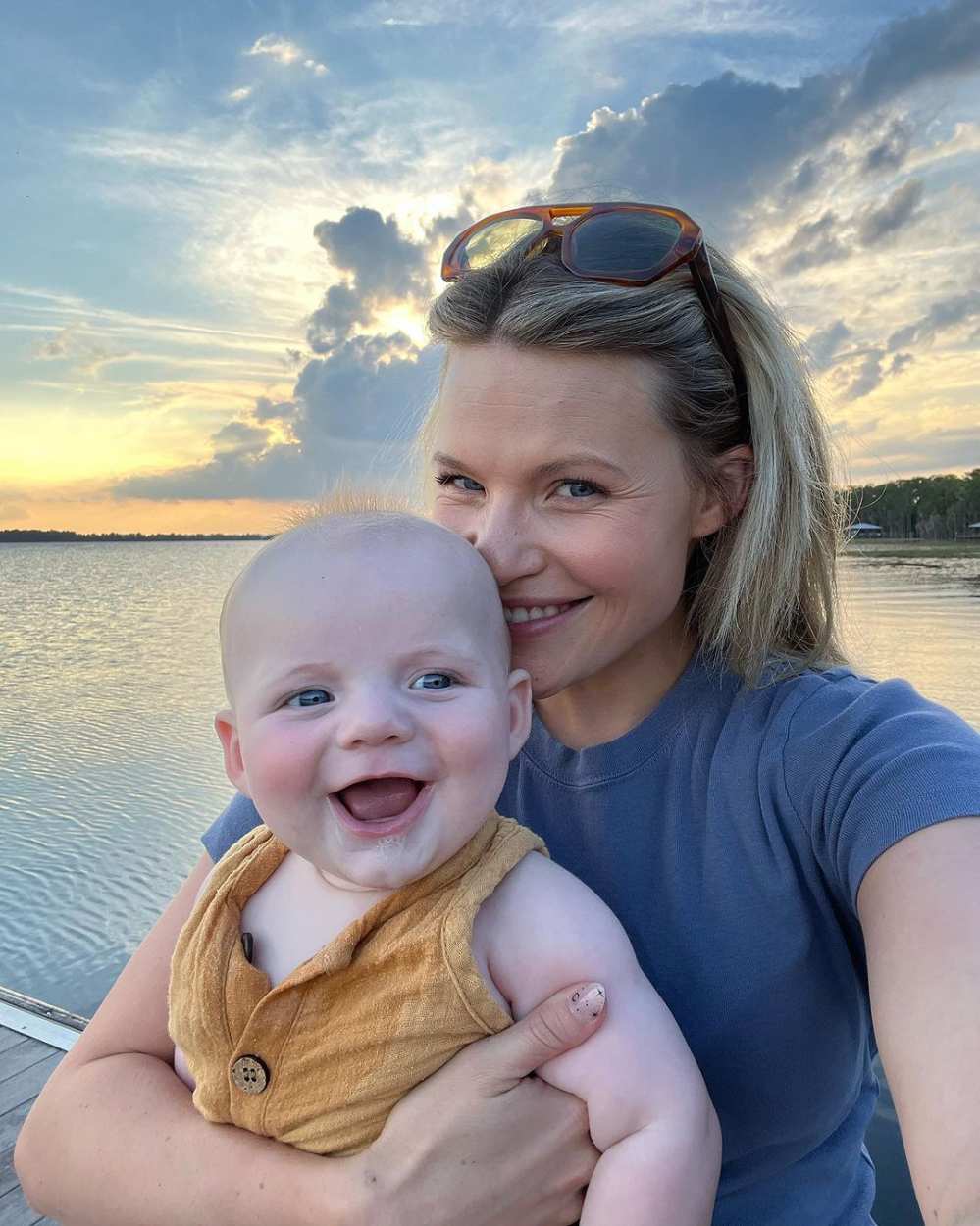 Witney Carson and baby Jet
