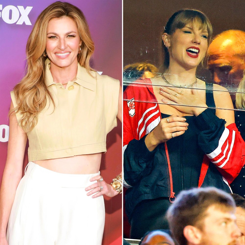 Erin Andrews Reacts to Taylor Swift in WEAR Windbreaker at NFL Game