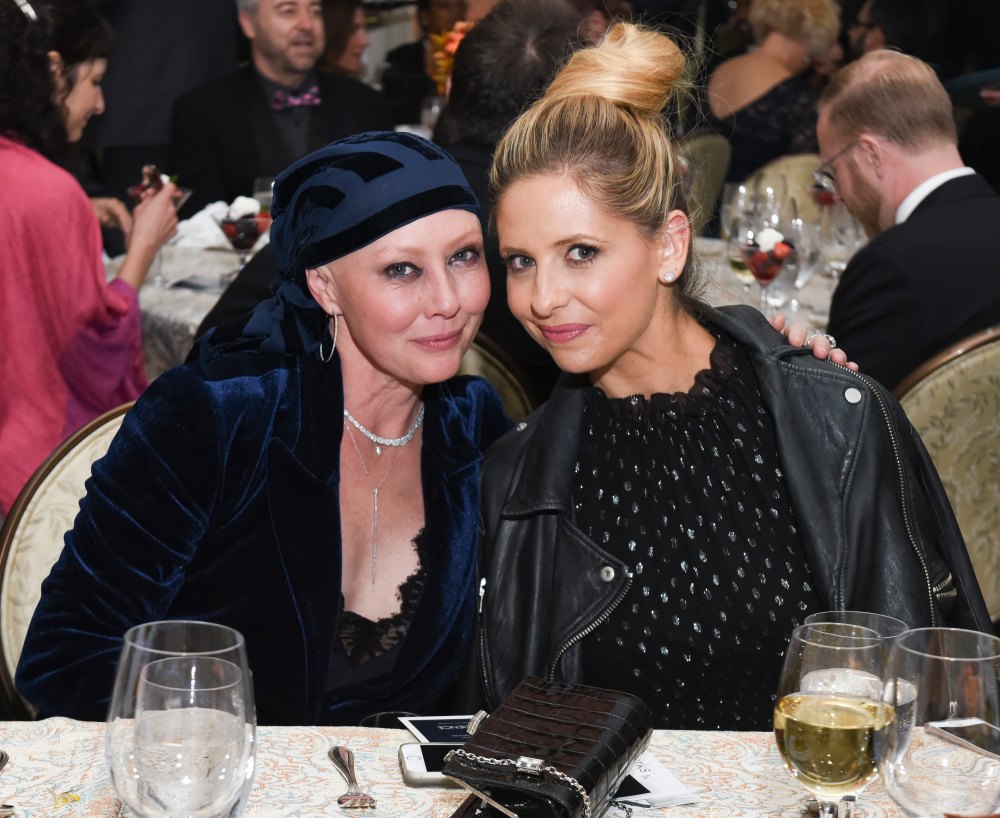 American Cancer Society's Giants of Science Los Angeles Gala, Shannen Doherty and Sarah Michelle Gellar