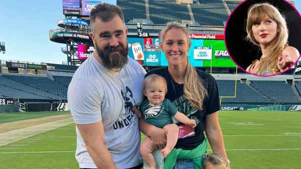 Jason Kelces Wife Kylie Kelce Teaches Swiftie Daughter the Rules of Football