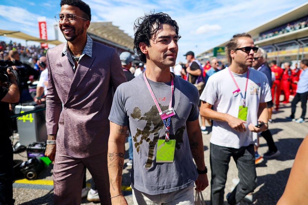 Joe Jonas Relaxes With Friends at Formula 1 Race After Custody Battle