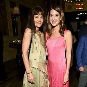 Katie Holmes Wears a Deconstructed Trench Coat as a Dress