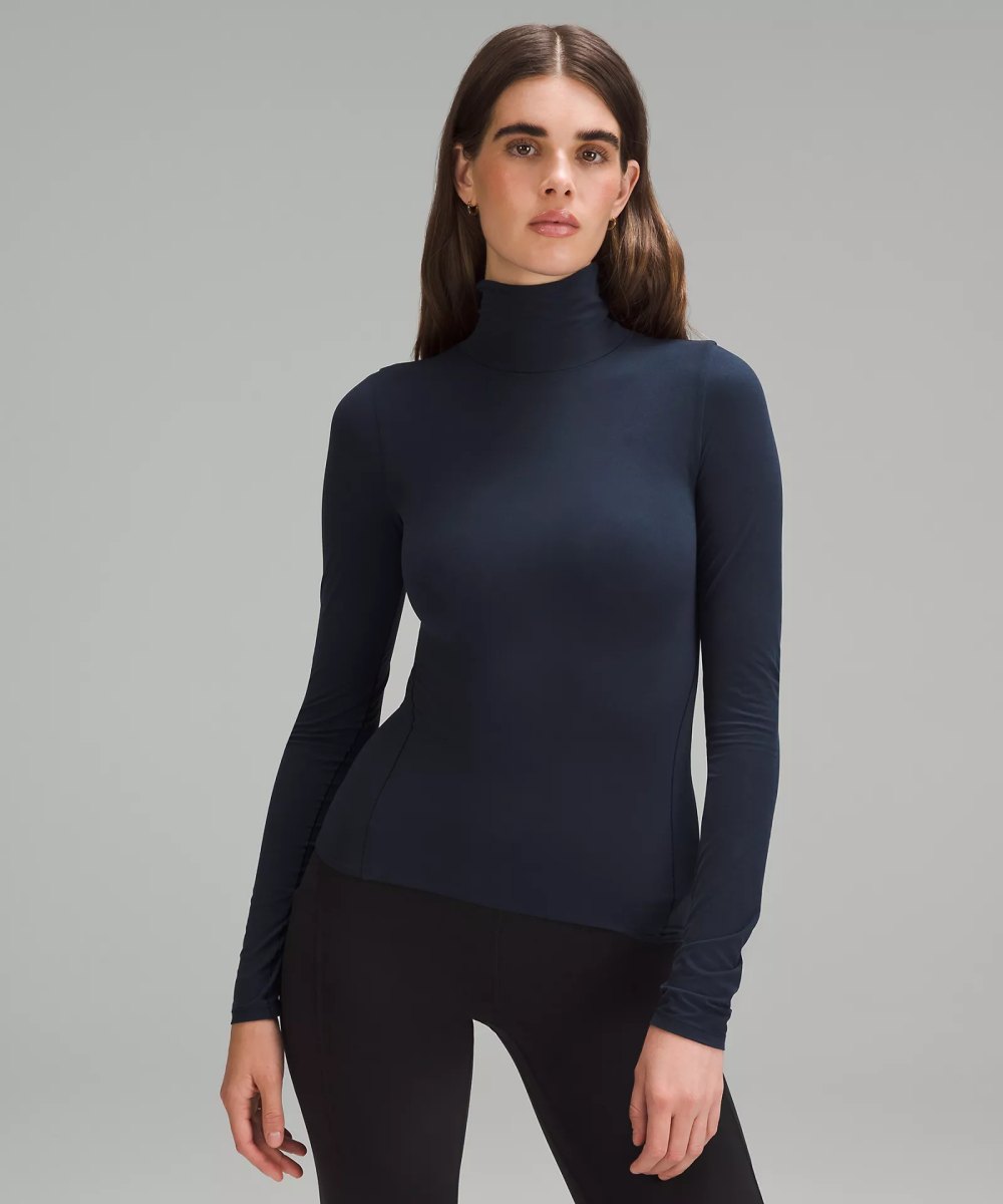 Wundermost Ultra-Soft Nulu Square-Neck Long-Sleeve Bodysuit