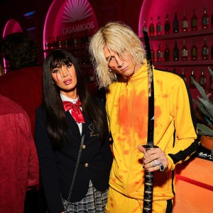 Machine Gun Kelly Pulled a Sword at Halloween Casamigos Party 642