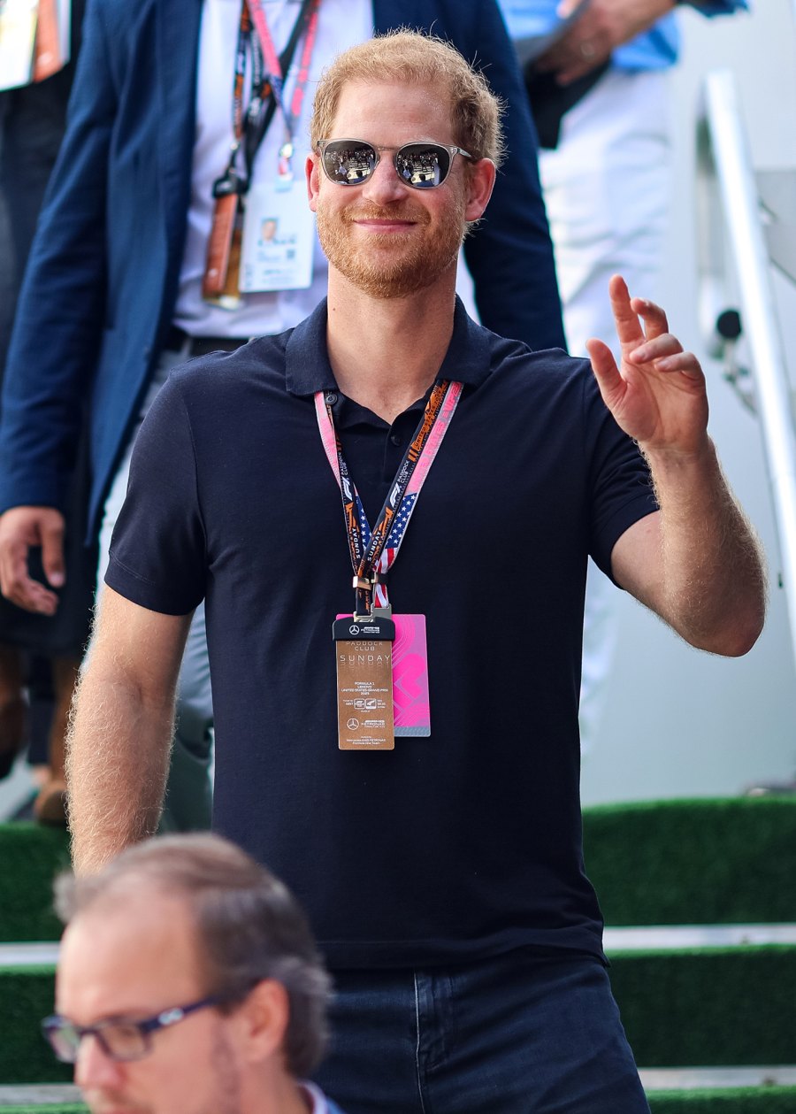 Prince Harry Attends the Formula 1 U.S. Grand Prix in Texas