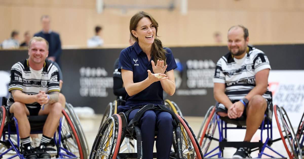 Princess Kate Joins the Wheelchair Rugby League Team for Scrimmage Princess Kate Joins the Wheelchair Rugby League Team for Scrimmage
