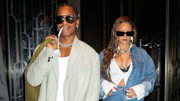 Rihanna Rocks Double Denim Like Only She Can During Date Night With Boyfriend ASAP Rocky