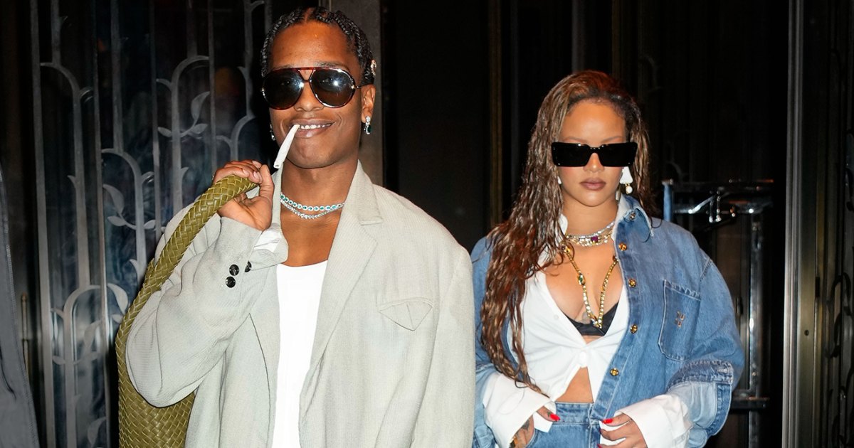 Rihanna Rocks Double Denim Like Only She Can During ASAP Rocky Date Night Rihanna Rocks Double Denim Like Only She Can During ASAP Rocky Date Night