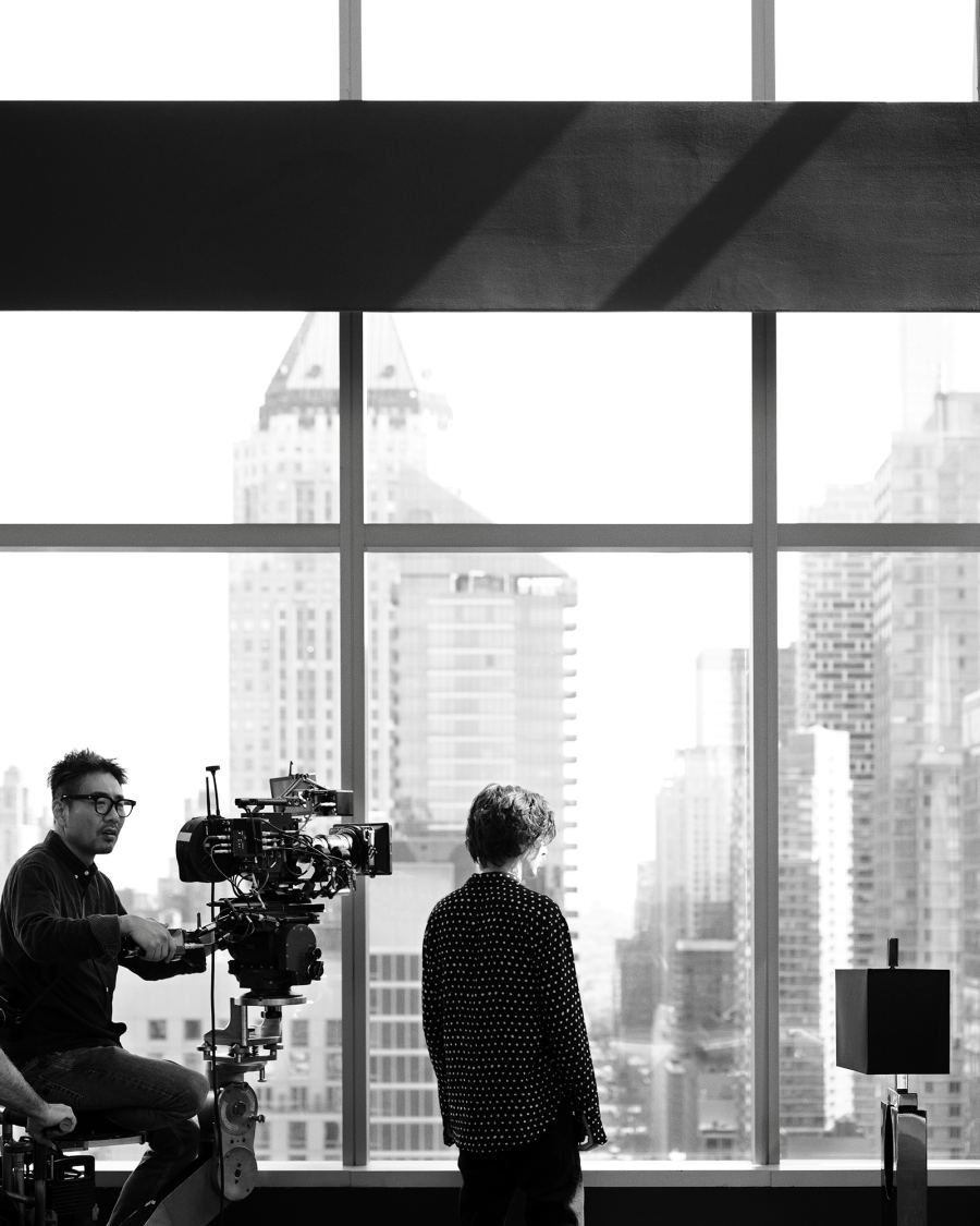 Timothee Chalamet Chanel BTS Bleu de Chanel ad