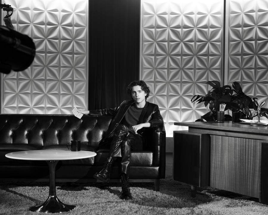 Timothee Chalamet Chanel BTS Bleu de Chanel ad