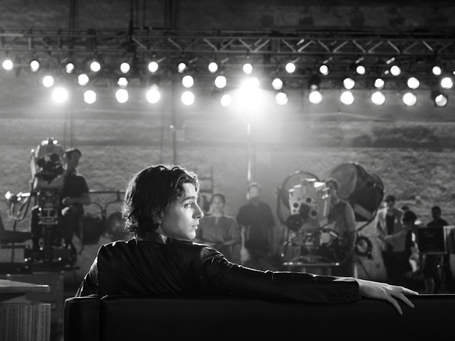 Timothee Chalamet Chanel BTS Bleu de Chanel ad