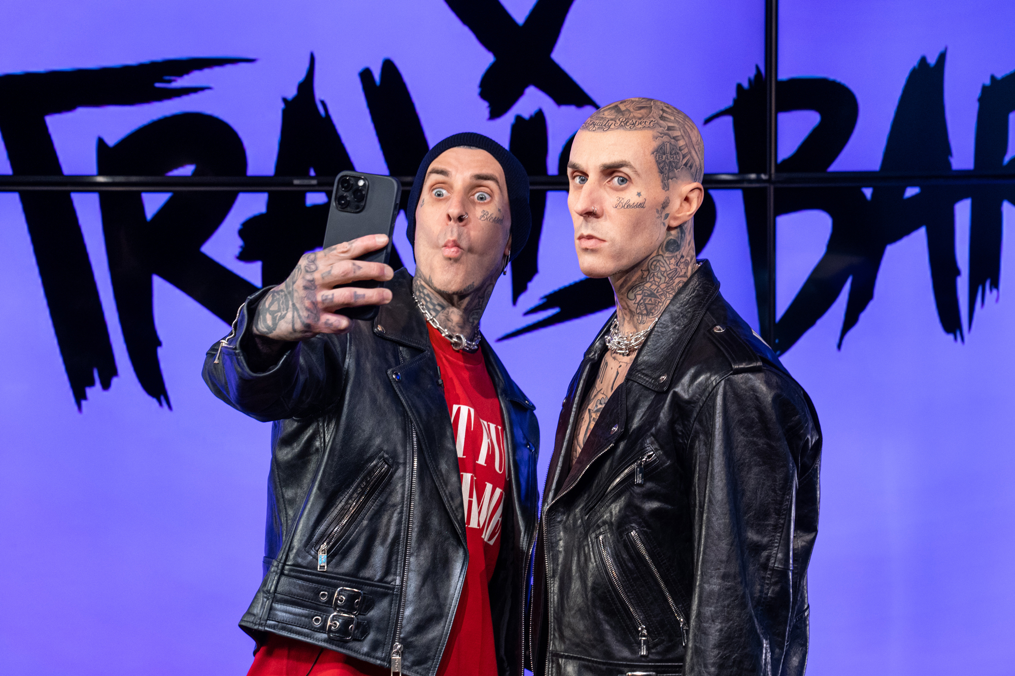 Kourtney Kardashian Reacts to Jaw-Droppingly Lifelike Wax Figure via FaceTime with Travis Barker