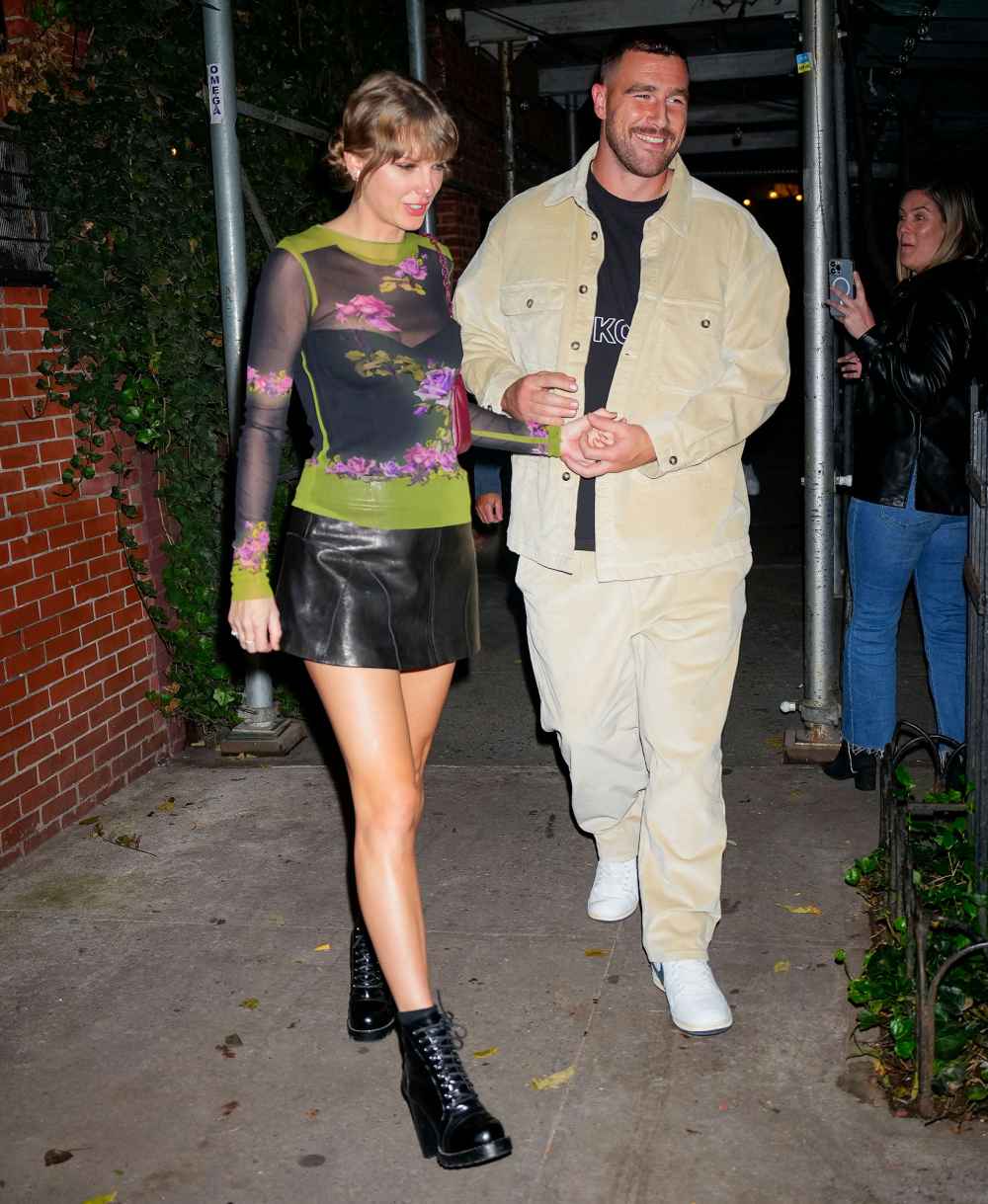 Travis Kelce Beams on Another Cozy Date Night With Taylor Swift in NYC 4