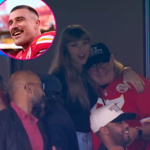 Travis Kelce Mom Donna Kelce and Taylor Swift Share Hug