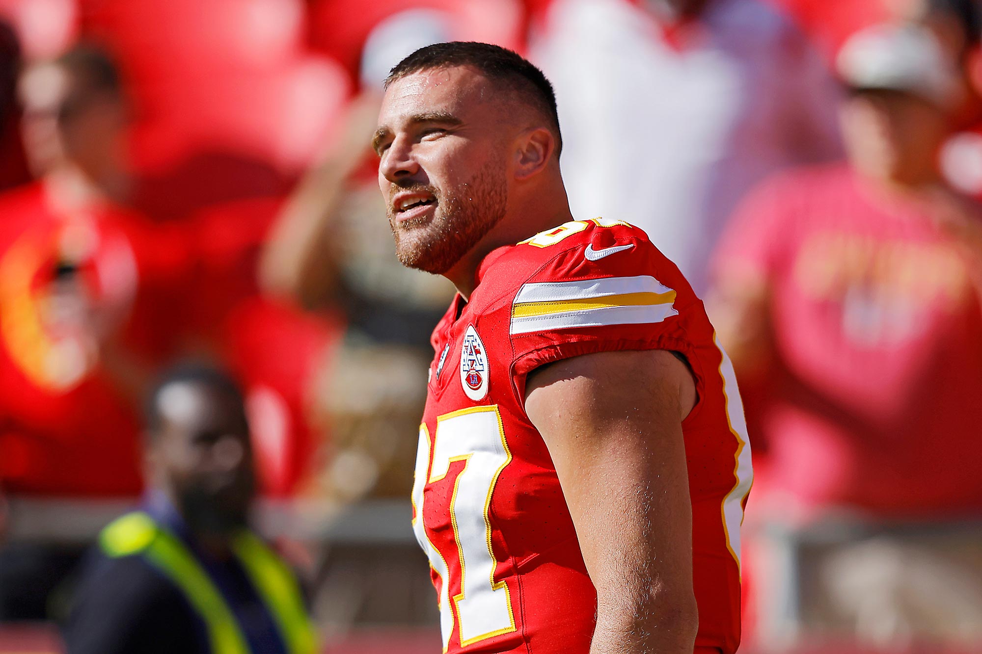 Travis Kelce Hypes Up Chiefs Teammates on National Tight End Day