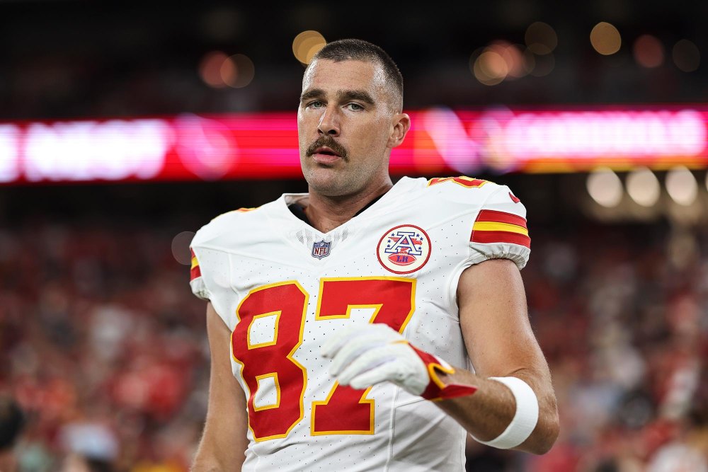 Travis Kelce Takes At Least 3 Hours to Pick An Outfit Before Heading into Chiefs Locker Room 500