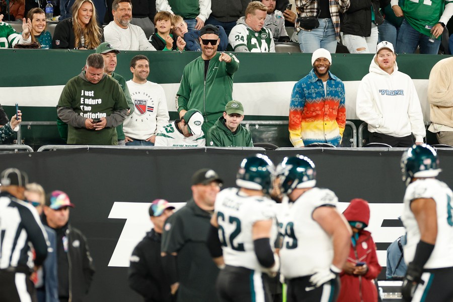 Travis Kelce at the Eagles Game