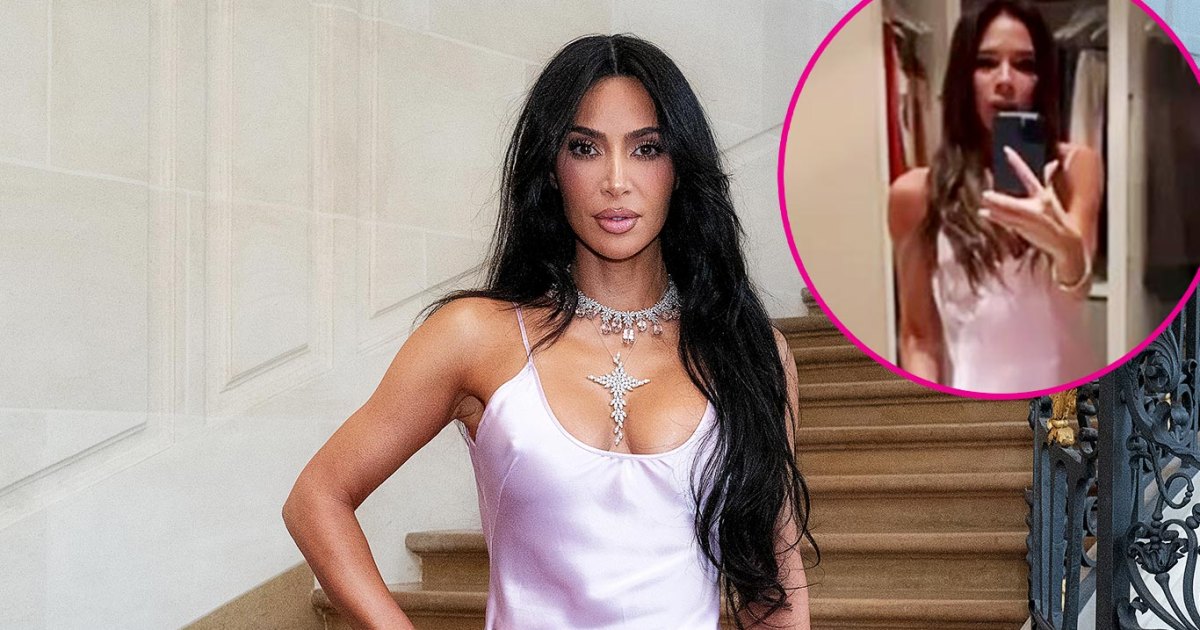 victoria beckham pink dress kim kardashian Belly's wedding dress from 'The Summer I Turned Pretty' is Kim Kardashian -approved