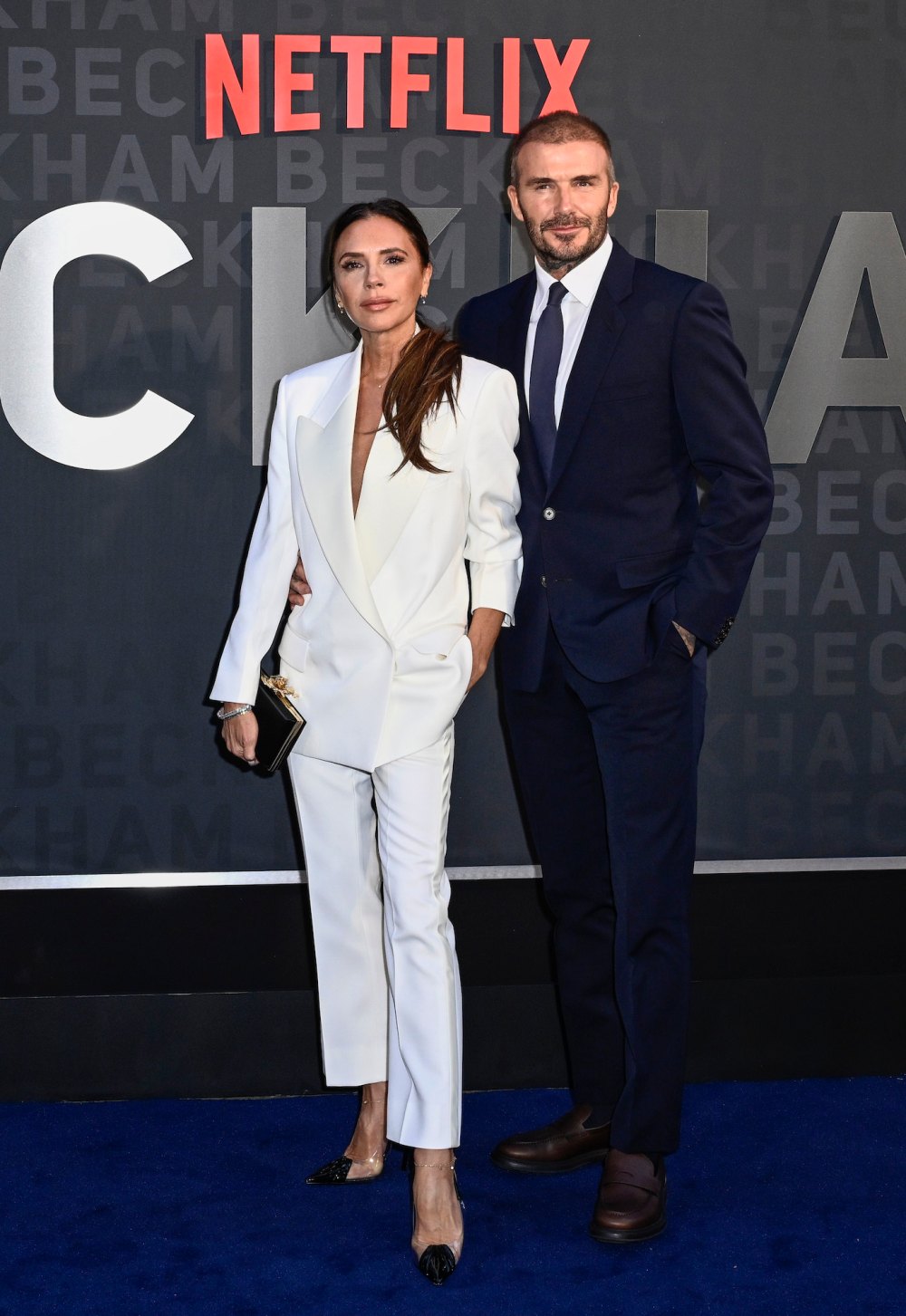 Victoria and David Beckham Walk Documentary Red Carpet With Their Kids