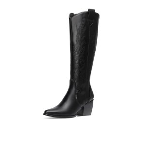 black cowboy boots