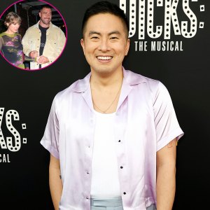 Bowen Yang Compares Travis Kelce and Taylor Swift to Redwood Trees After 'SNL' Cameos