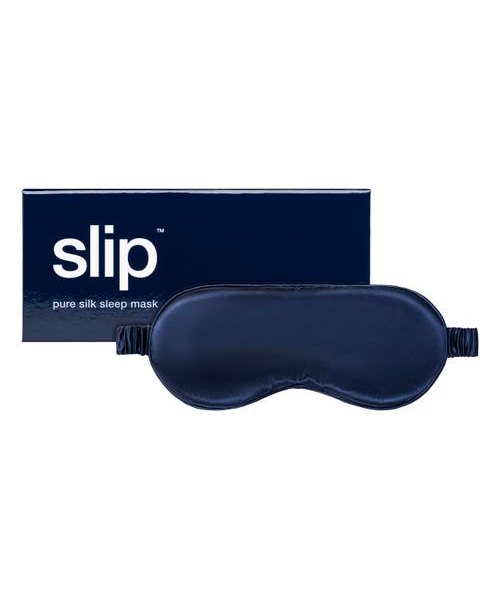 slip Pure Silk Sleep Mask in Navy at Nordstrom