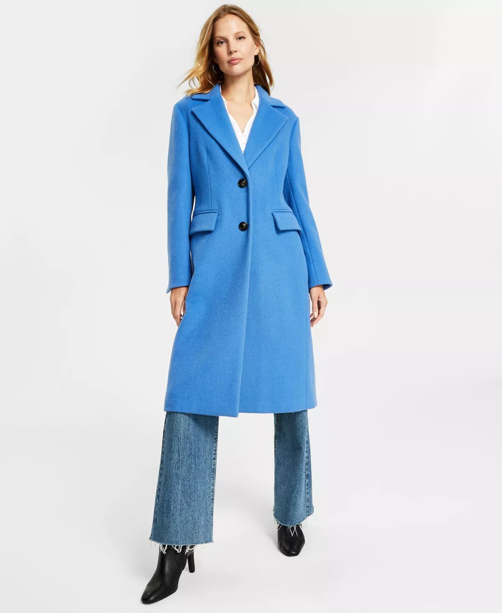 MICHAEL MICHAEL KORS Women's Single-Breasted Wool Blend Coat, Created for Macy's
