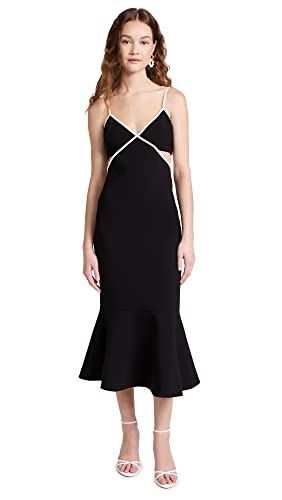 LIKELY Women's Adabell Dress, Black/White, 8