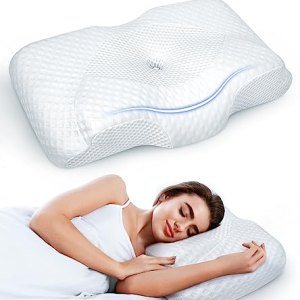 Best for Spinal Alignment: OVODRY Adjustable Cervical Pillow