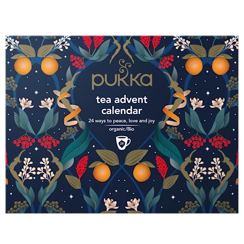 Pukka Herbal Tea Christmas Advent Calendar 2023 |  Organic tea gift box |  24 Tea bags