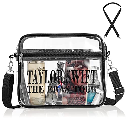 Taylor Clear Bag Stadium Approved For Swift Eras-Tour - Clear Crossbody Purse Bag Swift Merch Merchandise for Concert
