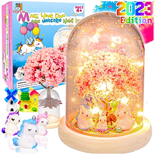 YOFUN Make Your Own Unicorn Night Light - Unicorn Craft Kit for Kids, Arts and Crafts Nightlight Project Novelty for Girl Age 4 to 9 Year Old, Unicorns Gifts for Girls