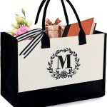 BeeGreen Embroidery Monogram Personalized Tote
