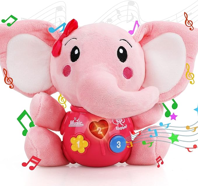 STEAM Life Plush Elephant Musical Toy
