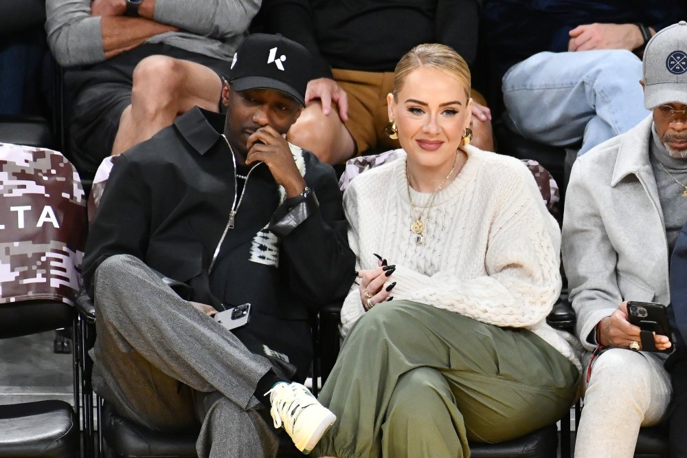 Adele and Boyfriend Rich Paul Are Courtside Cuties at Los Angeles Lakers Basketball Game