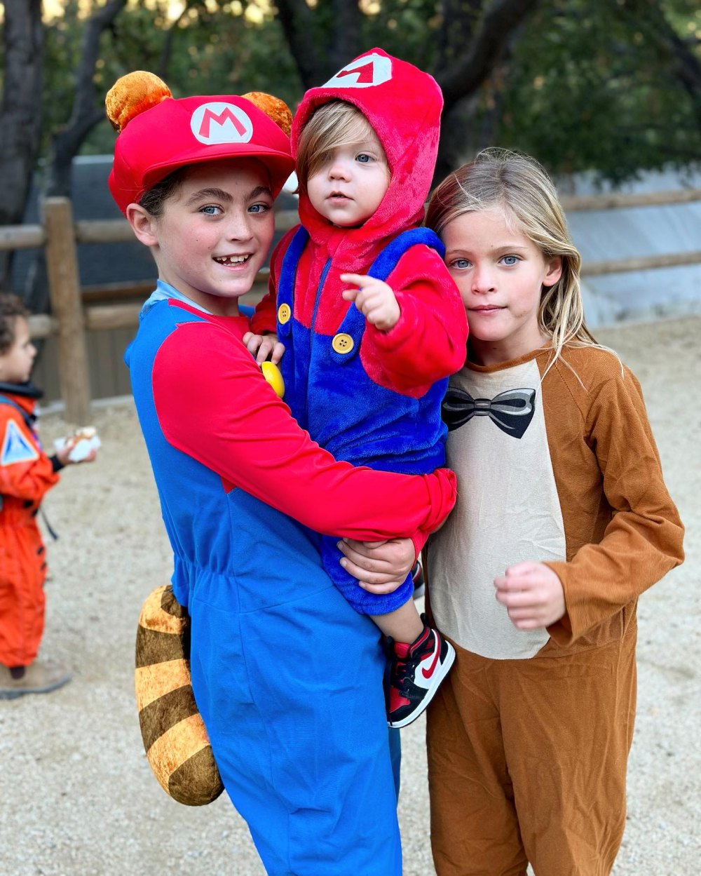 Brian Austin Green s Sons Zane and Bodhi Match in Super Mario Costumes