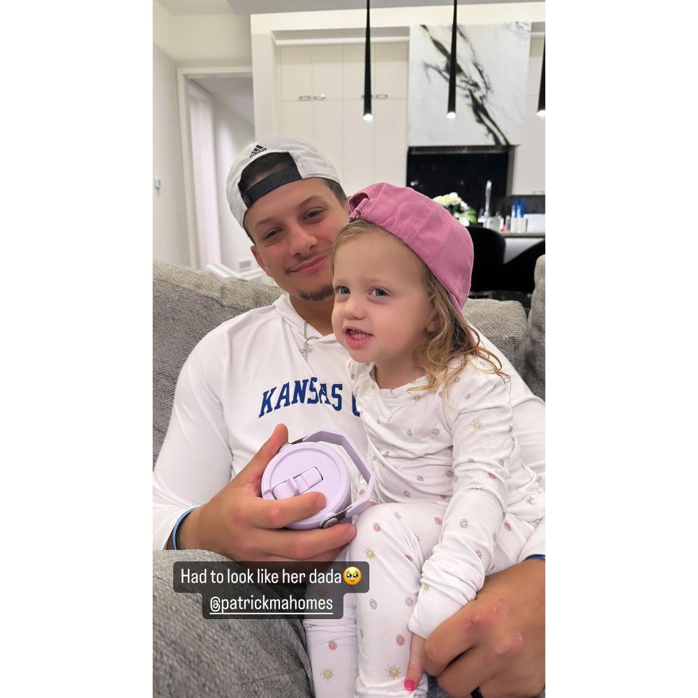 Brittany Mahomes Shares Adorable Snap of Daughter Sterling Twinning With Patrick Mahomes