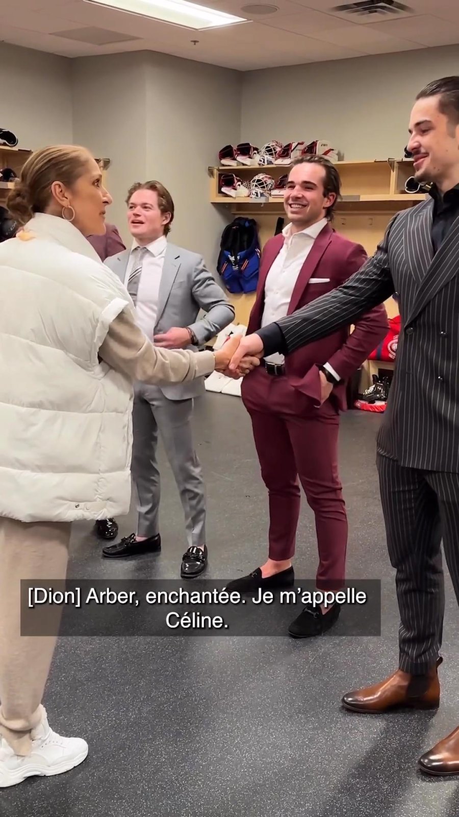 Celine Dion Makes Rare Public Appearance With Sons at Hockey Game - Us