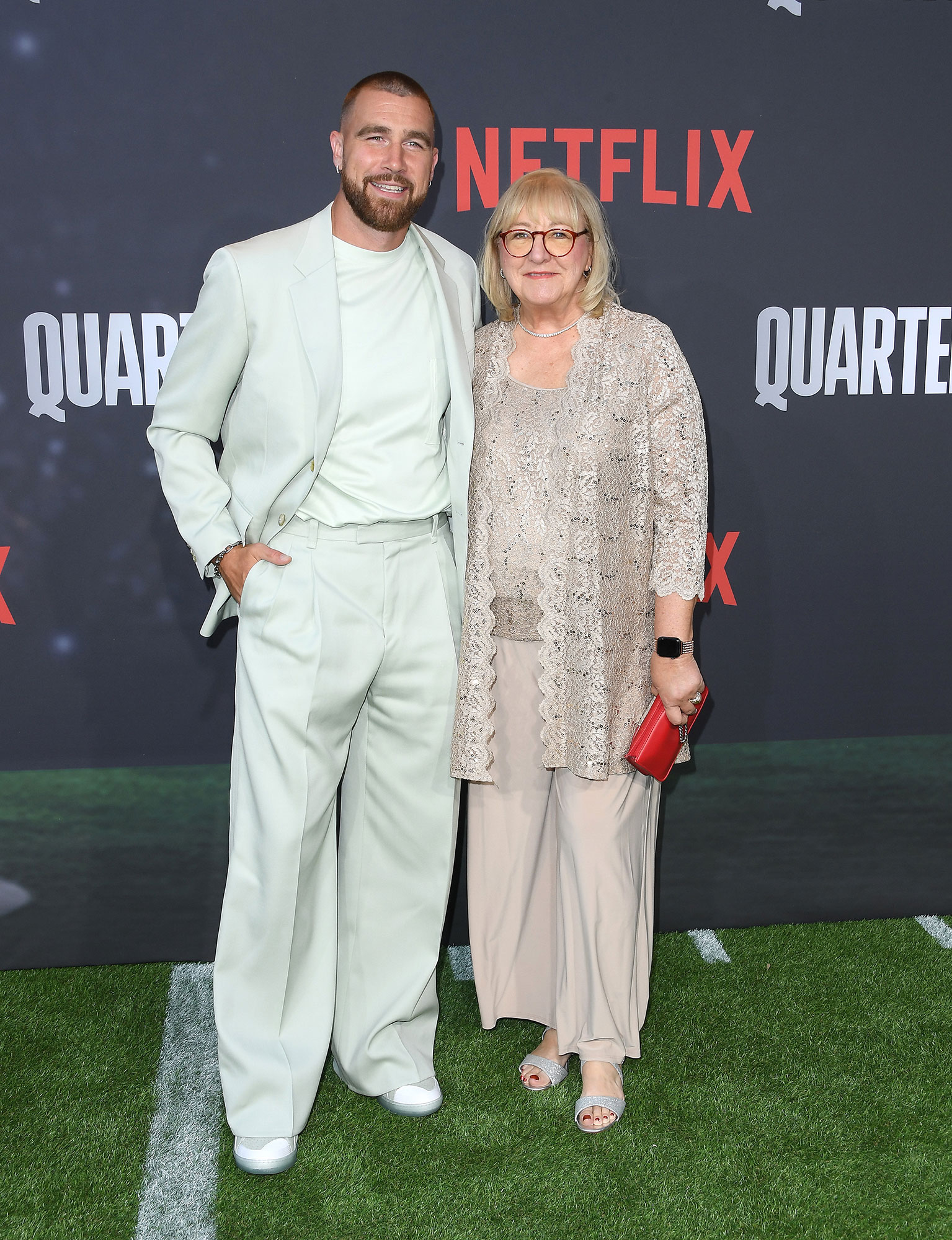 Mama Kelce Shows Off Super Bowl Outfit Supporting Both Sons