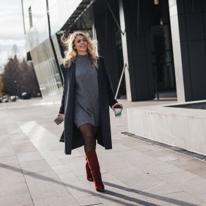 Woman in dress
