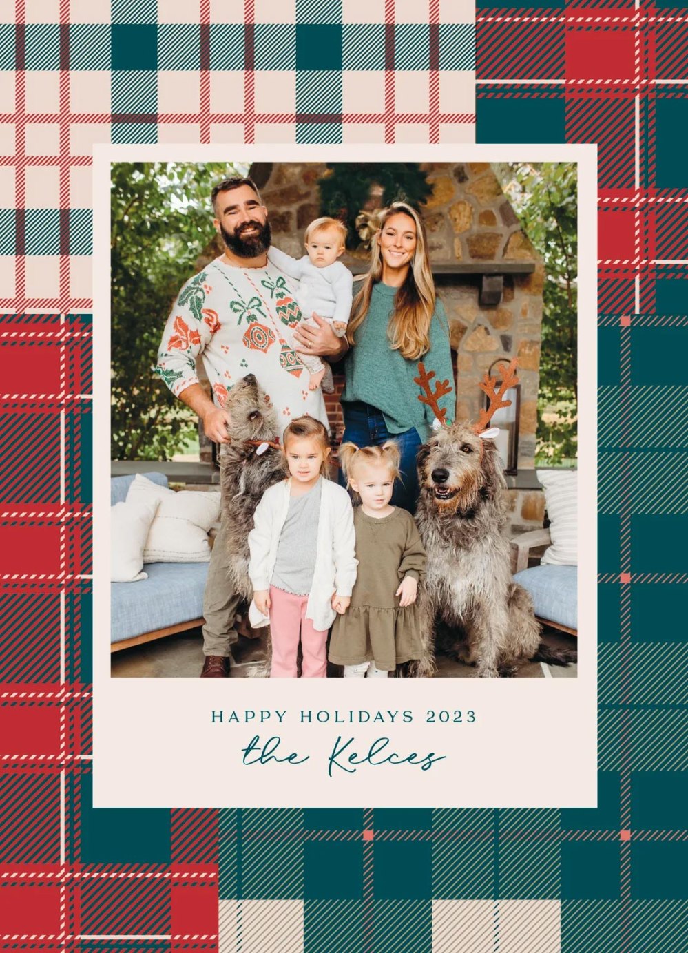 Jason and Kylie Kelce's Family of Five Embody Holiday Cheer in Their 2023 Christmas Card