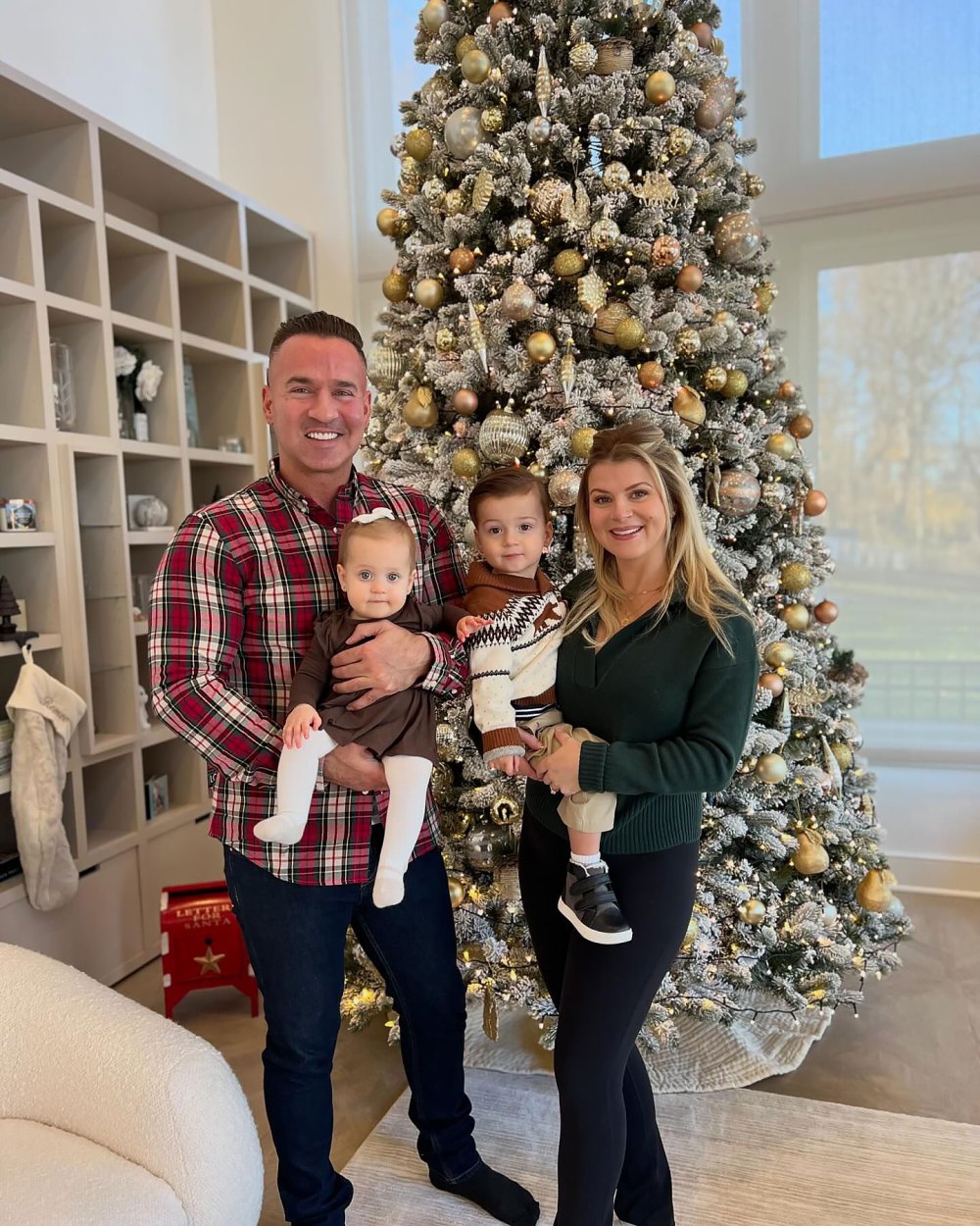 Jersey Shore Mike The Situation Sorrentino and Wife Lauren Sorrentino Welcome Baby 3 Christmas