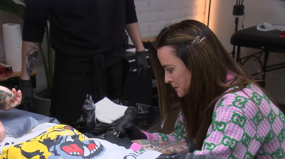 Kyle Richards Makes Her Mark on Morgan Wade With 'Surprise' Initial Tattoo During 'RHOBH'