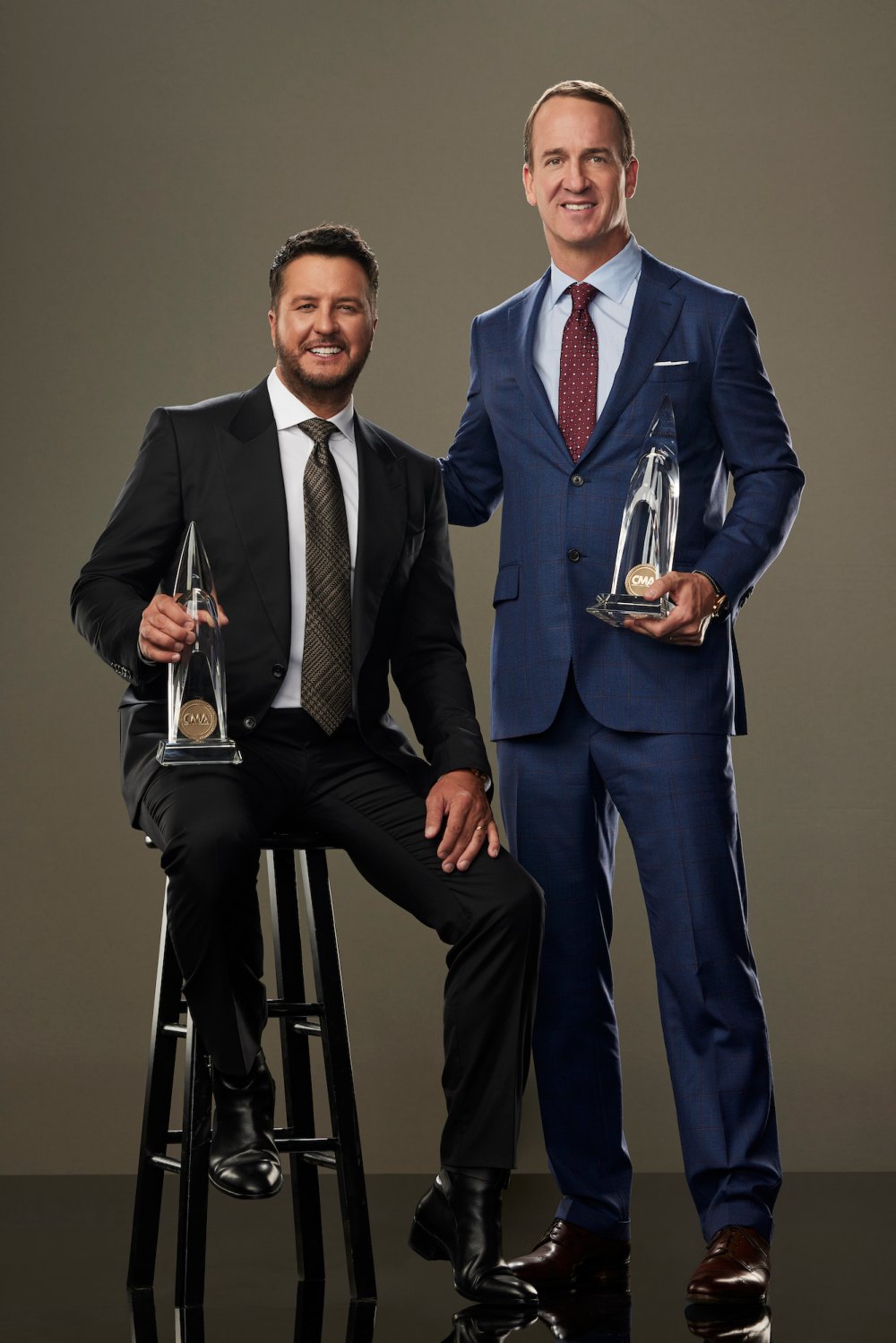 Peyton Manning and Luke Bryan Joke About TK During 2023 CMA Awards Monologue