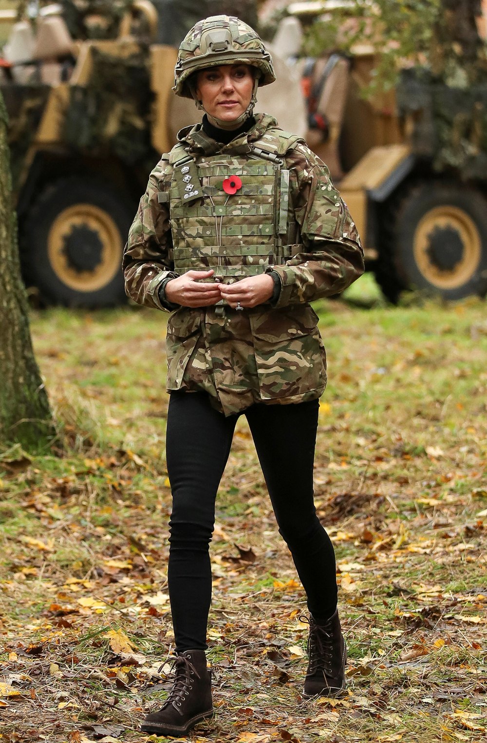 Princess Kate Middleton Trades in Her Dresses for Camo During Military Installation Visit