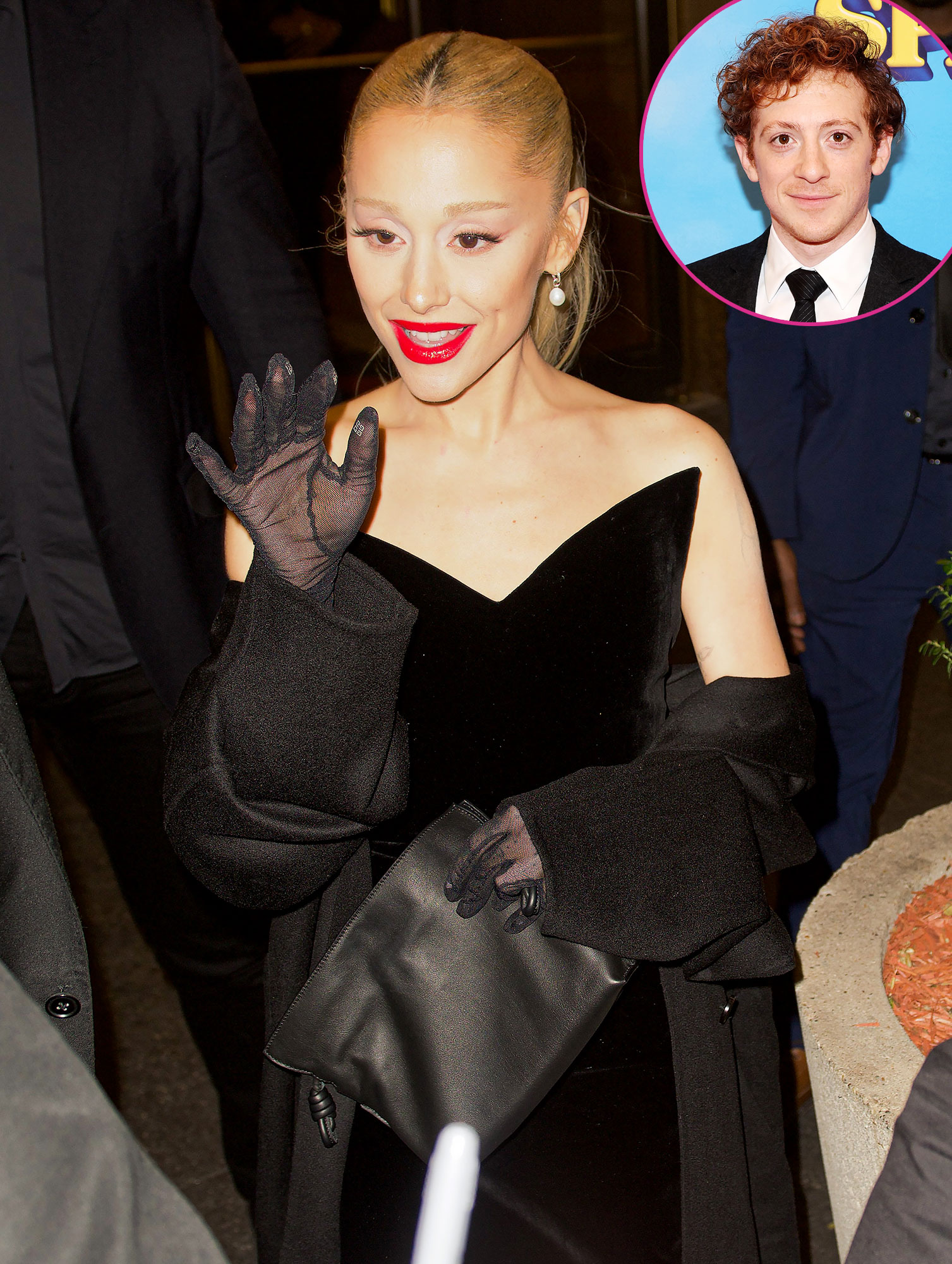 Promo Ariana Grande Steps Out at Opening Night of Spamalot Starring Boyfriend Ethan Slater